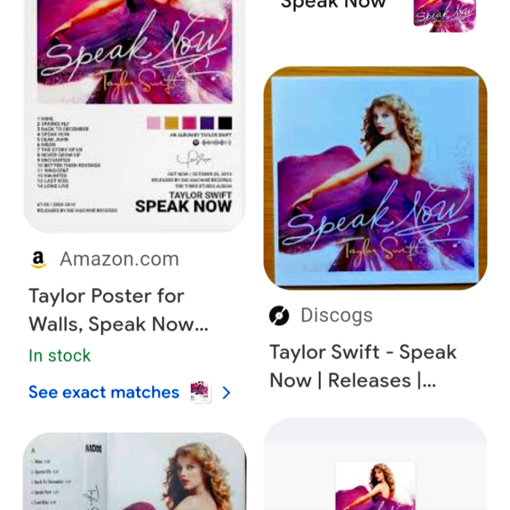 Taylor swift album cover poster 12x8